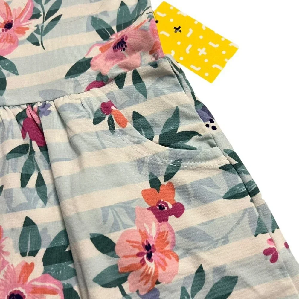 NEW Rumi + Ryder 3T Striped Floral Print Dress